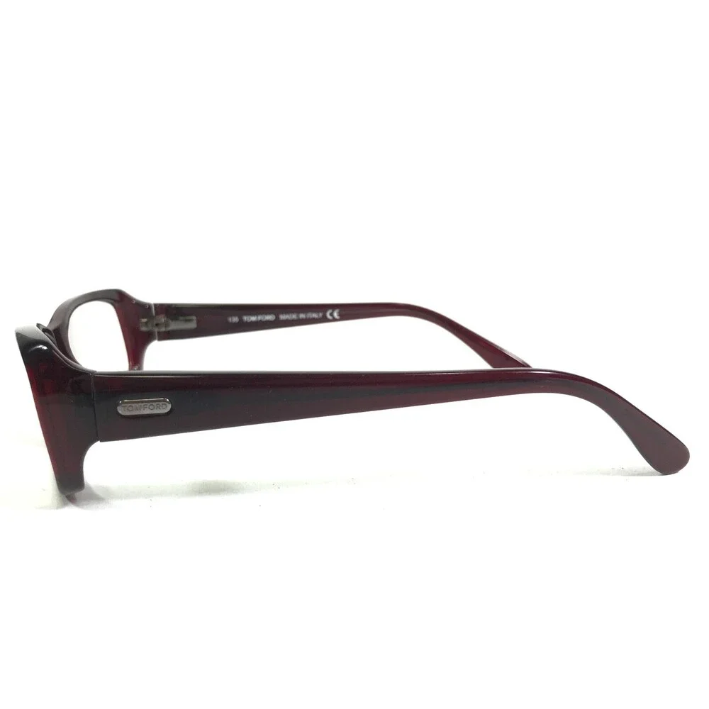 Tom Ford Eyeglasses Frames TF5072 211 Dark Red Rectangular Full Rim 52-16-135